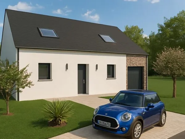 LIVRE-SUR-CHANGEON - MAISON PLAIN PIED - 3 CHAMBRES GARAGE - 76.30m²