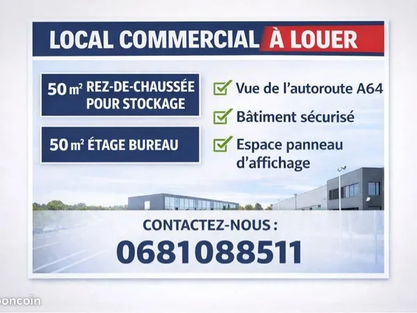 Local commercial à louer