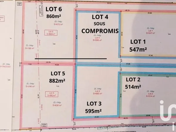 Terrain 514 m²