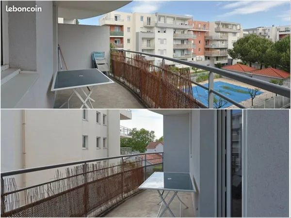 Appartement T2 meublé, balcon, piscine, ascenseur