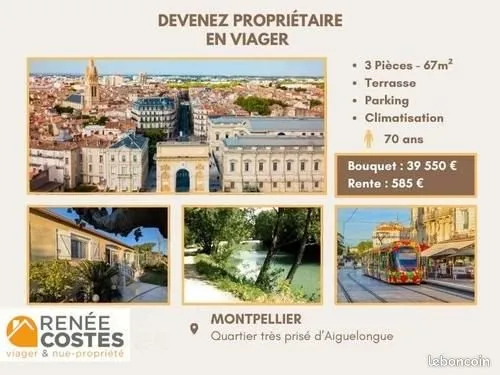 Appartement en Viager 3 pièces 67 m²