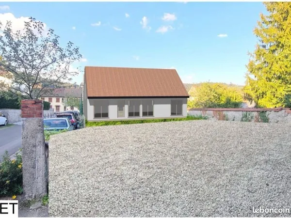 Terrain constructible 200m2 + permis de construire valide