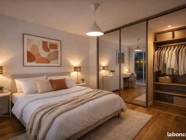 📢 DERNIÈRE CHAMBRE 12m2 disponible dans HAUT DE GAMME coloc de 3 pers, MEUBLÉE avec TERRASSE et PARK
