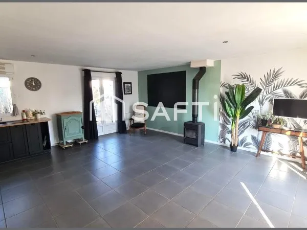 Maison 3 chambres,vivable plain pied