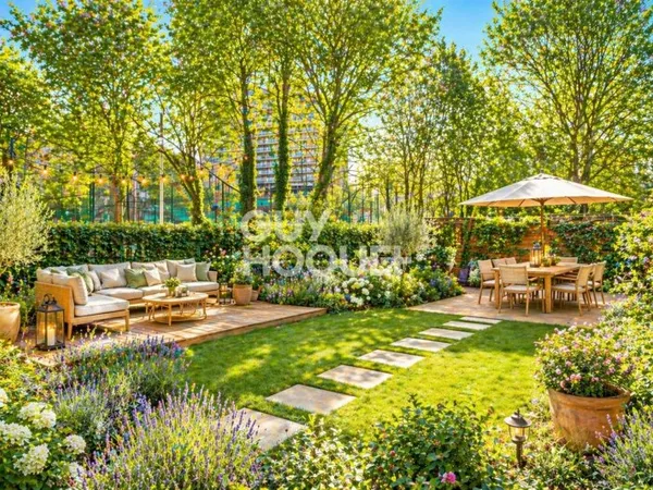 Appartement 3 pièces à vendre à Puteaux avec 110m² de jardin S-E- Proche Gare et Écoles
