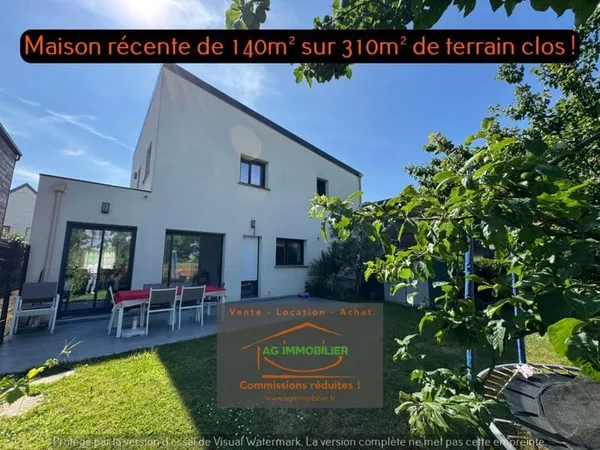 PACE - Contemporaine de 140 m2 de 2014 non mitoyenne avec 4 cham