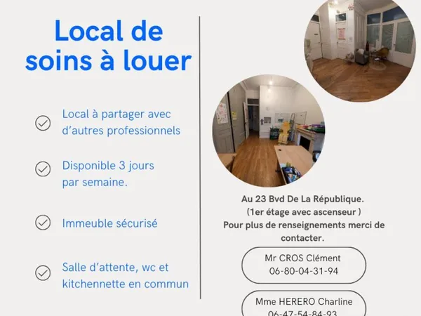 Location salle de soins