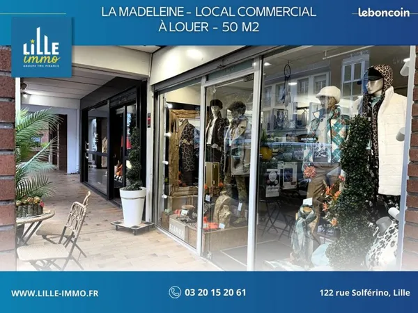 Local commercial 50 m² LA MADELEINE