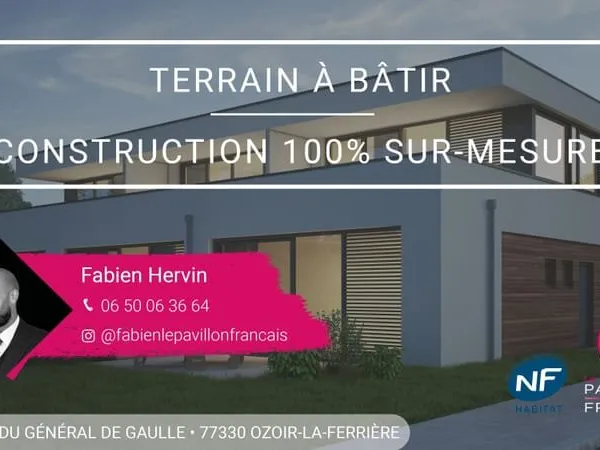 Terrain à bâtir de 460 m² à CHALIFERT (77)