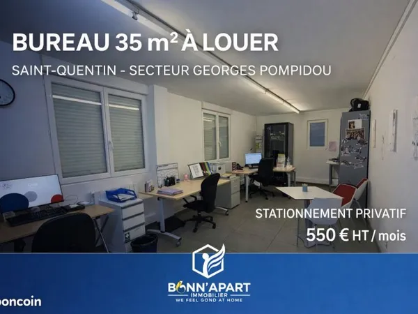 Bureaux 35 m² SAINT QUENTIN