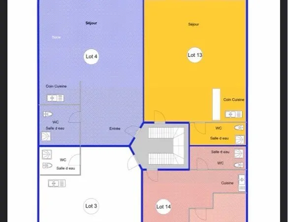 Studio 22m2 à agencer