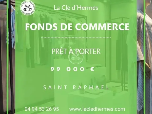 St Raphaël - Vente de Fonds de Commerce - Prêt-à-Porter