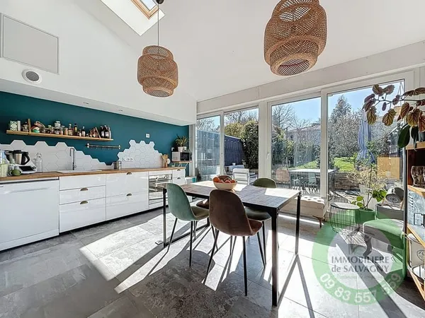 A vendre appartement T3 de 70 m2 avec jardin à Lentilly