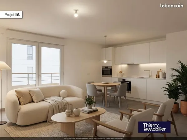 Appartement 3 pièces 62 m² 