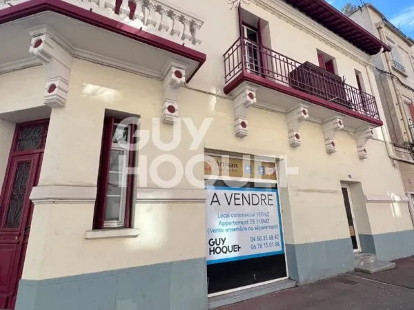 LOCAL PROFESSIONNEL rénové 100 m2 avec vitrine