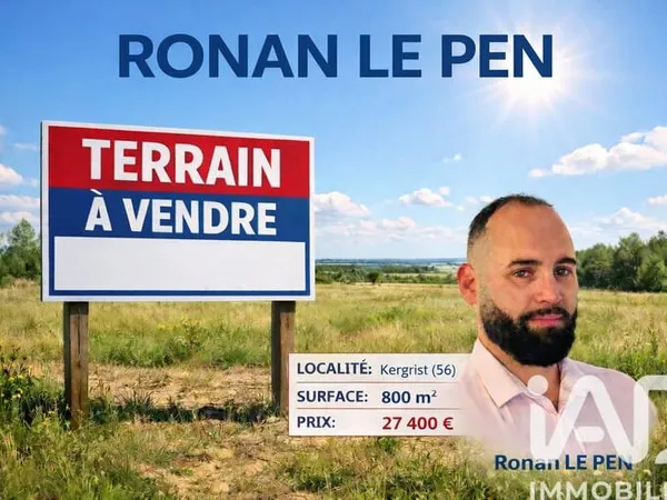 Terrain 800 m²