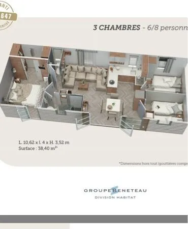 Logement atypique Vente Argelès-sur-Mer 4p 40m² 39900€