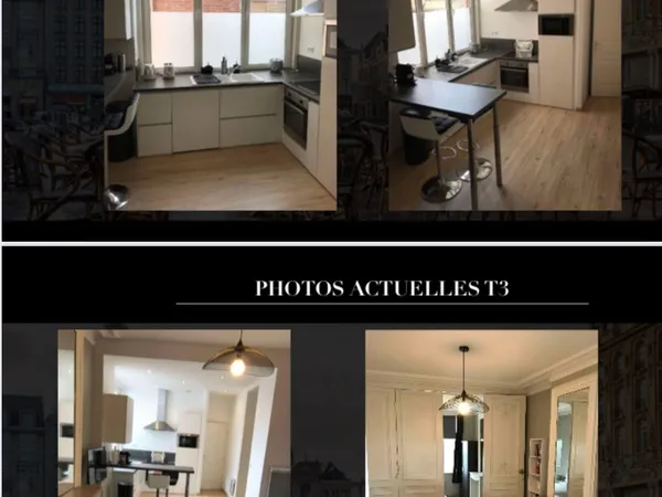 T3 location 2 chambres - Lille Porte des Postes