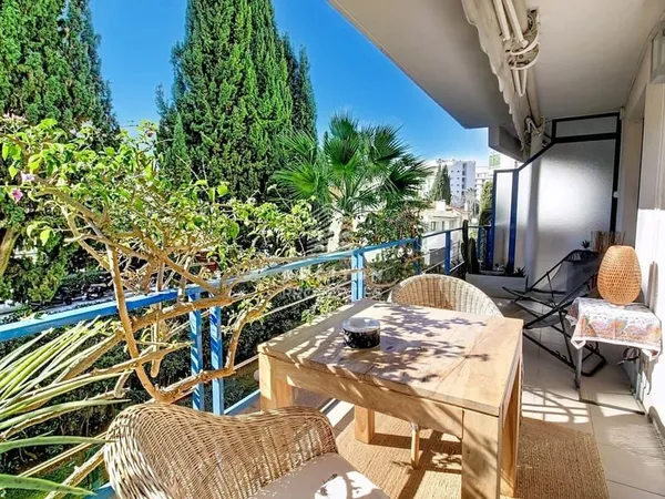 200 mètres de la Croisette - Terrasse Sud - Résidence récente - Arrière Martinez