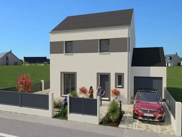Projet de construction d'une maison 95 m² avec garage accolé