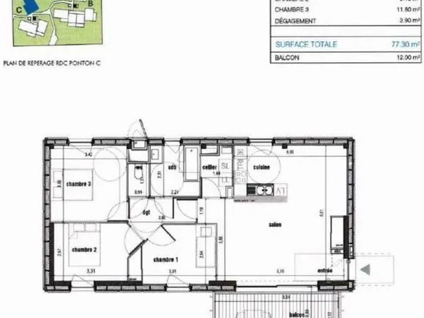 Appartement 4 pièces