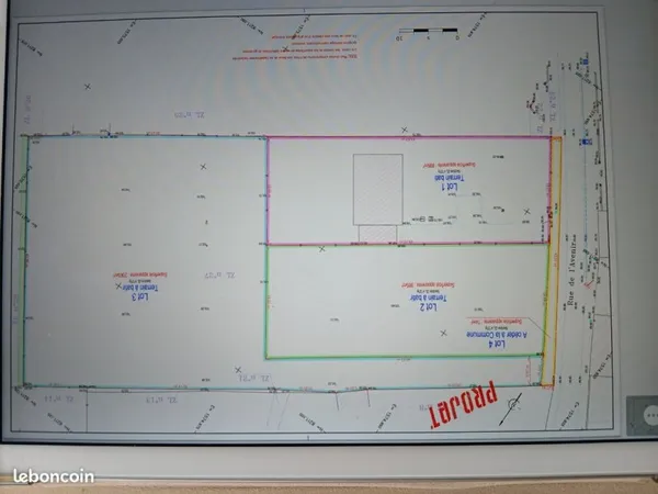 Terrain constructible 2065 m²