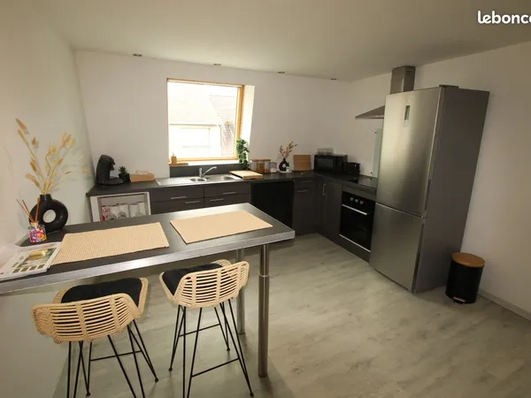 Appartement 72 m² T3 avec garage 52 m²