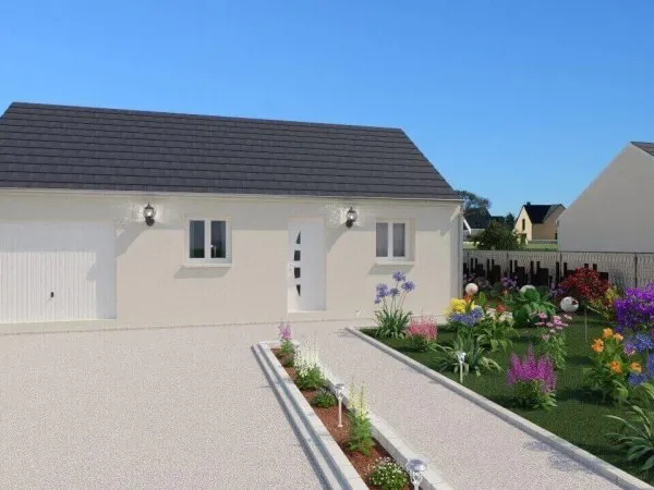 Terrain + maison 63 m²