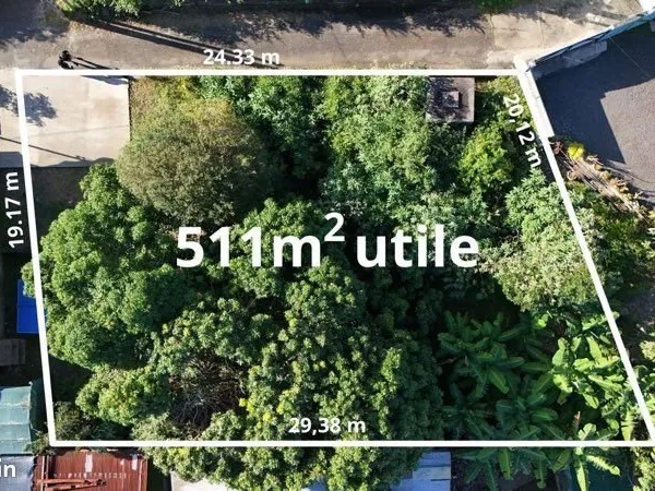 Terrain de 511m2 utile