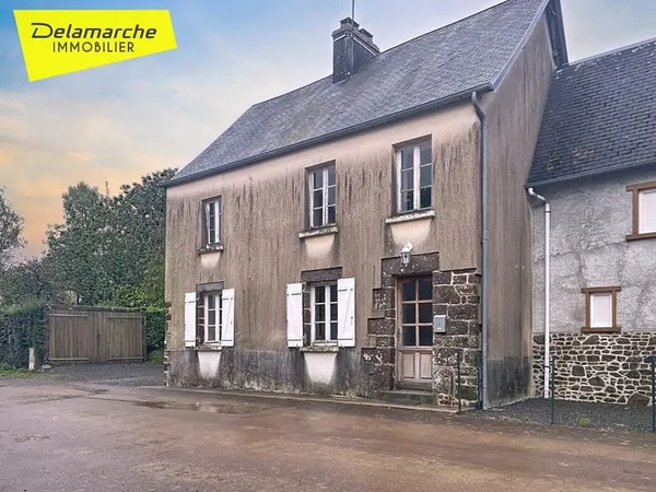 Maison 3 pièces à vendre avec petit terrain à Notre Dame De Cenilly (50210)