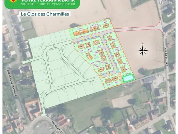 Terrain 391 m² Wardrecques