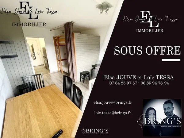 Studio 1 pièce 26 m²