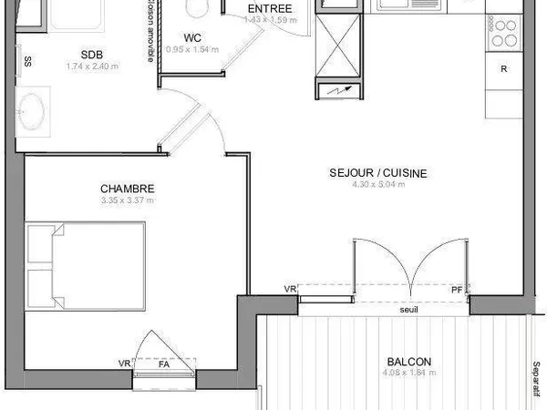 Vente Appartement 2 pièces