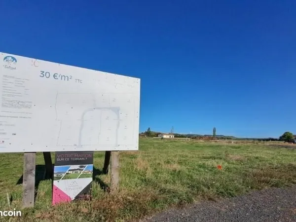 Terrain 755 m² Talizat