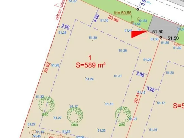 Terrain 589 m² Belin Beliet