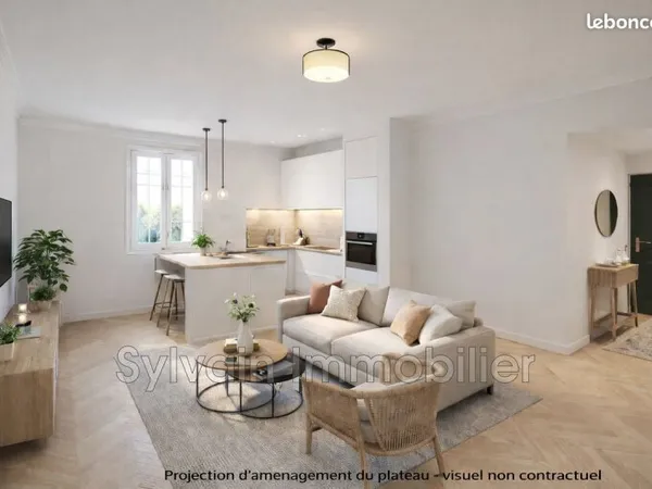 Appartement 2 pièces 45 m²