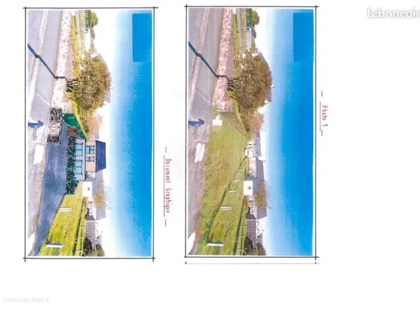Terrain plat 250m2 centre ville avec permis de construire à deux pas de l'églie