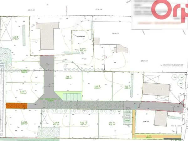 Terrain 770 m²