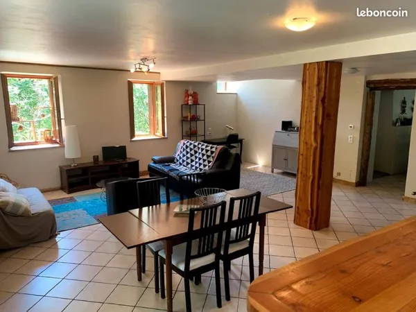 T3 meublé 100 m² - terrasse, jardin - La Côte d'Aime (La Plagne Tarentaise)