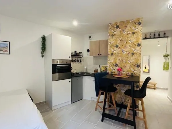 Studio meublé 25m2 grande terrasse 25m² parking