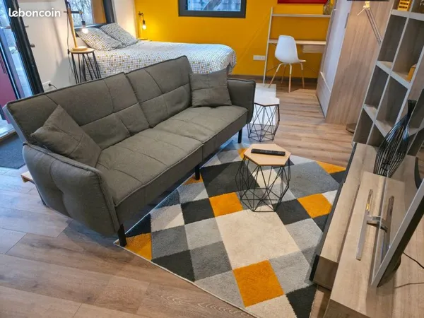 🏠 Studio 35m² meublé & équipé - Calme et Confort (Route des Bauges)