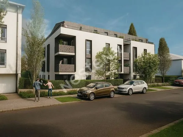 ST LAURENT DE MURE Proche CENTRE Avenue Jean Moulin - Appartement T2 NEUF avec balcon - RT2012