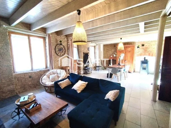 MAISON EN PIERRE 218 M²+4CHS+COUR