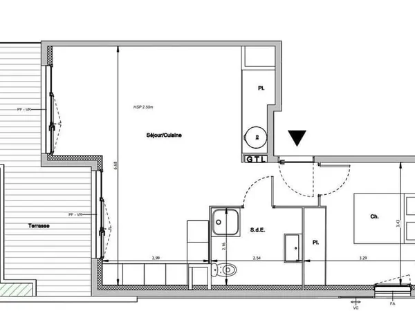 Appartement 2 pièces 48 m²