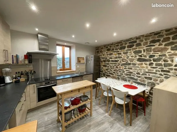 Maison de village rénovée avec cachet - Vue dégagée - Centre historique de Savigny (69210)