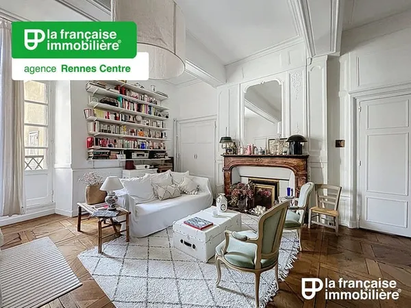 Appartement Rennes - Centre ville - 2 pièces - 58.4m² - Exposition traversante Est - Ouest - cave - 