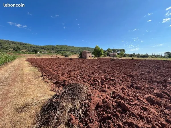 Terrains agricoles avec cabanon cadastré