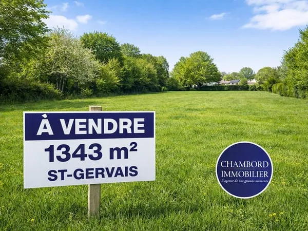 Terrain constructible1348 m² à Saint-Gervais-la-Forêt