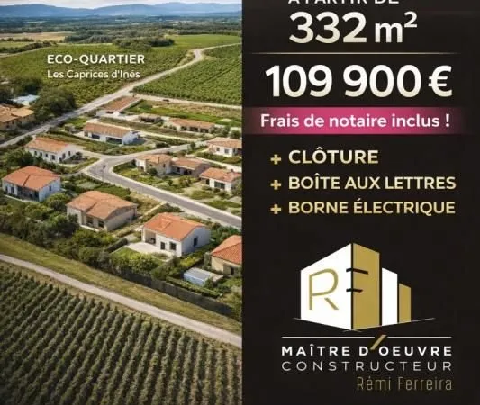 Terrain 332 m² Tresserre