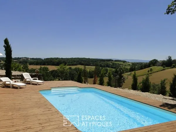 Belle propriété avec piscine et vue imprenable